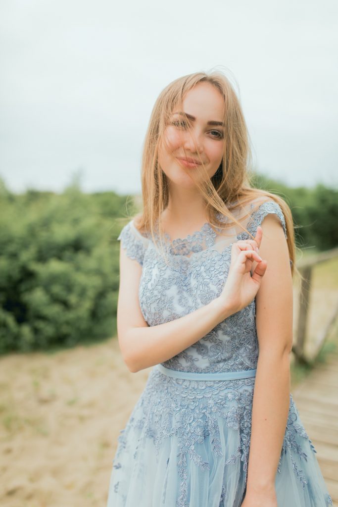 Portret, ocean, Italy, Pisa, wedding day, fashion